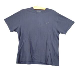 Nike Just Do It T Shirt Size L Blue Melted Metal Pattern Logo